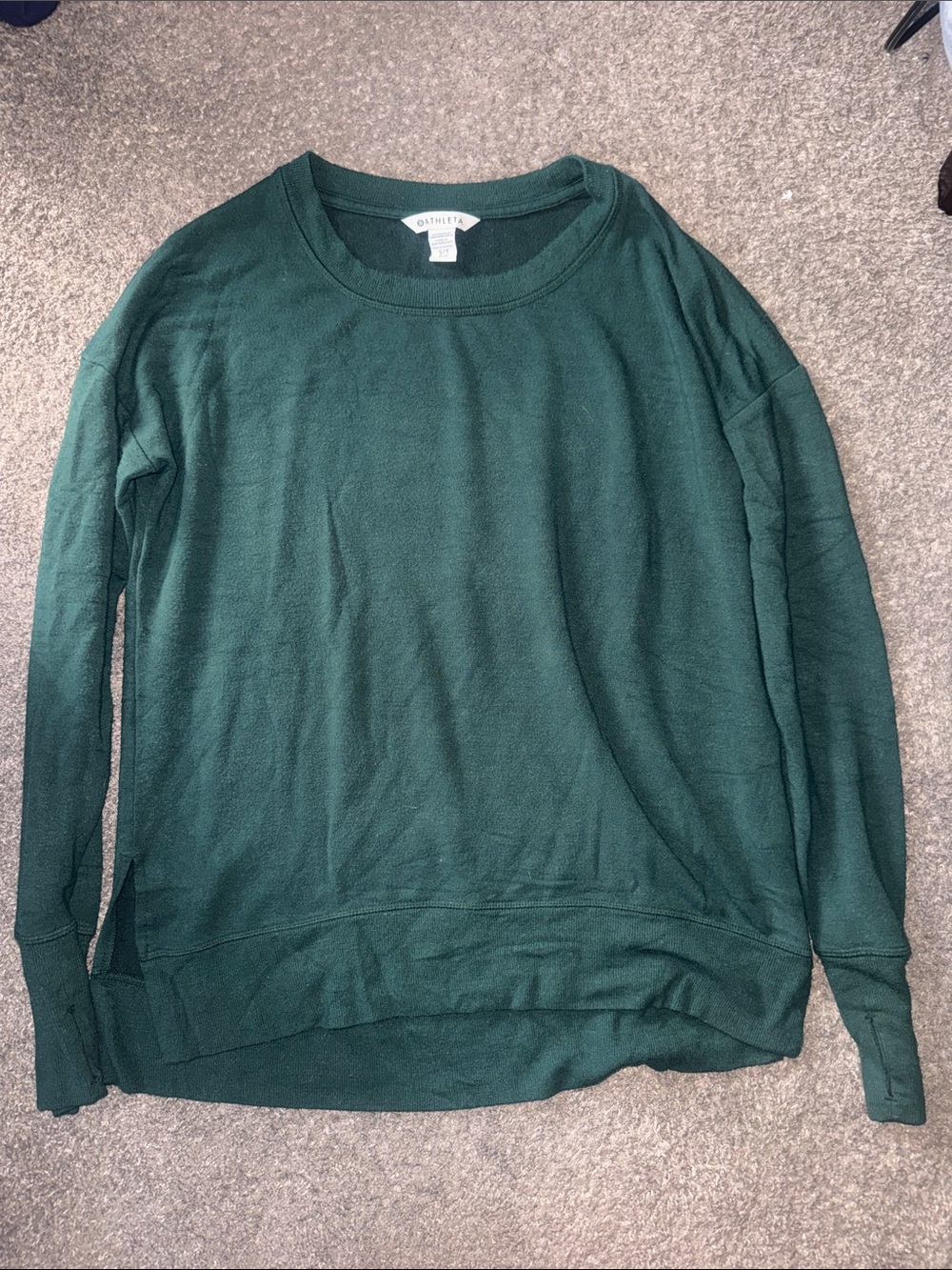 Athleta Pullover Sweater - Deep Green